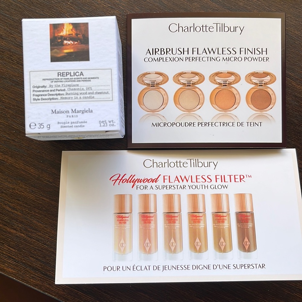 Replica Maison Margiela 1.23oz Candle Charlotte Tilbury Sample Card Set